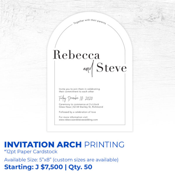 arch invitation printing and designs