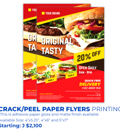 crack n peel paper flyers logo by artbox