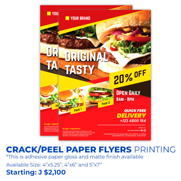 crack n peel paper flyers logo by artbox