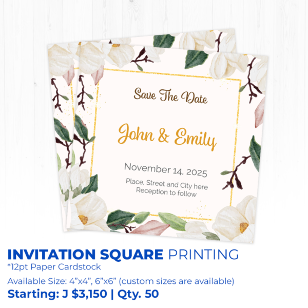 square invitation printing
