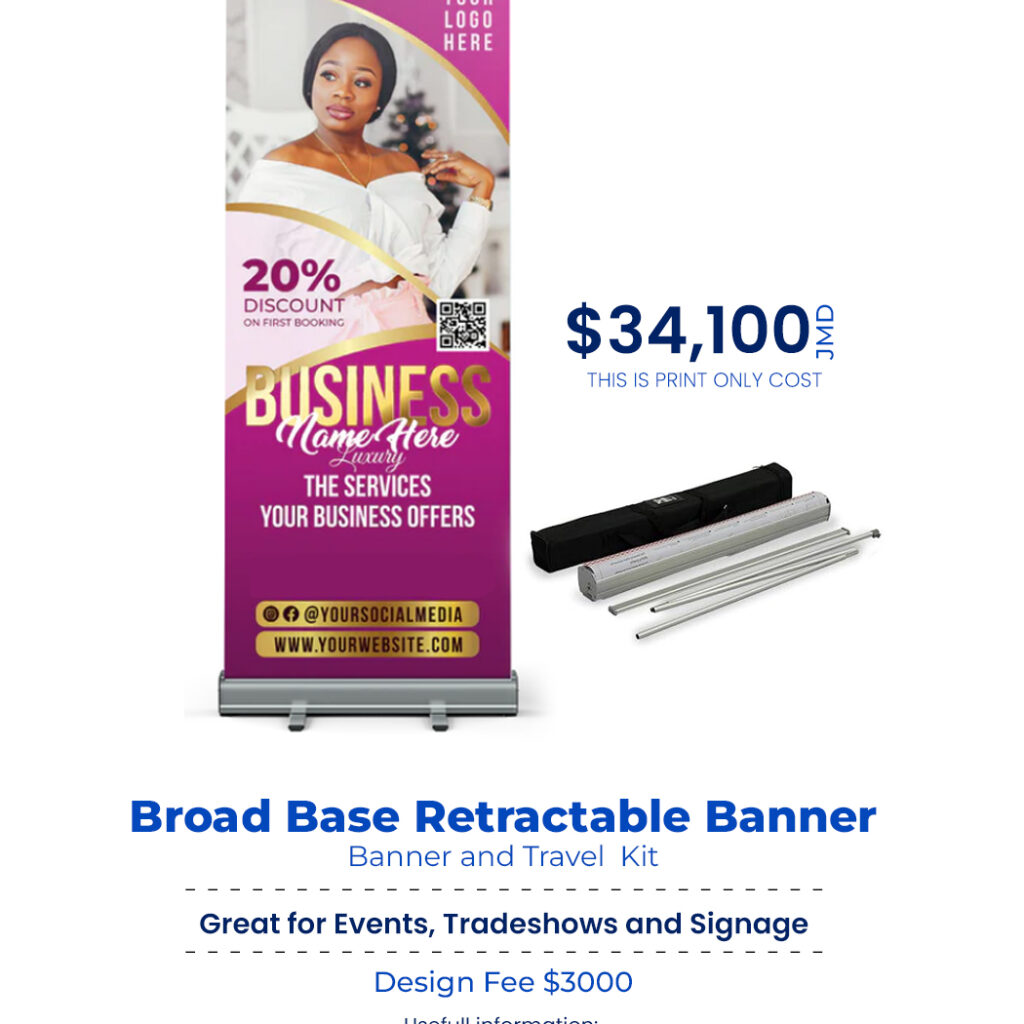 Broad Retractable Banner - Art Box Professional Printing Services ...