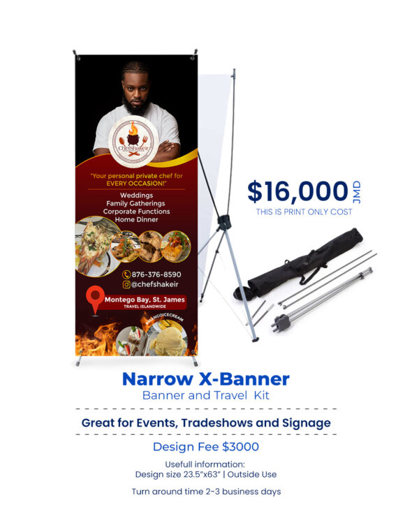 narrow x banner