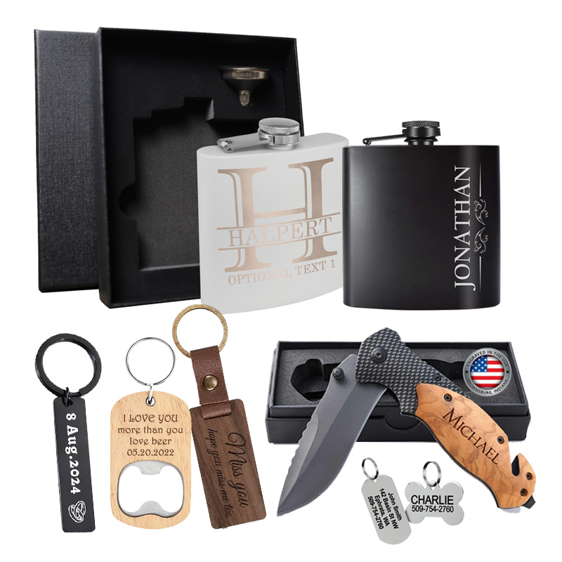 flasks key rings souvenirs